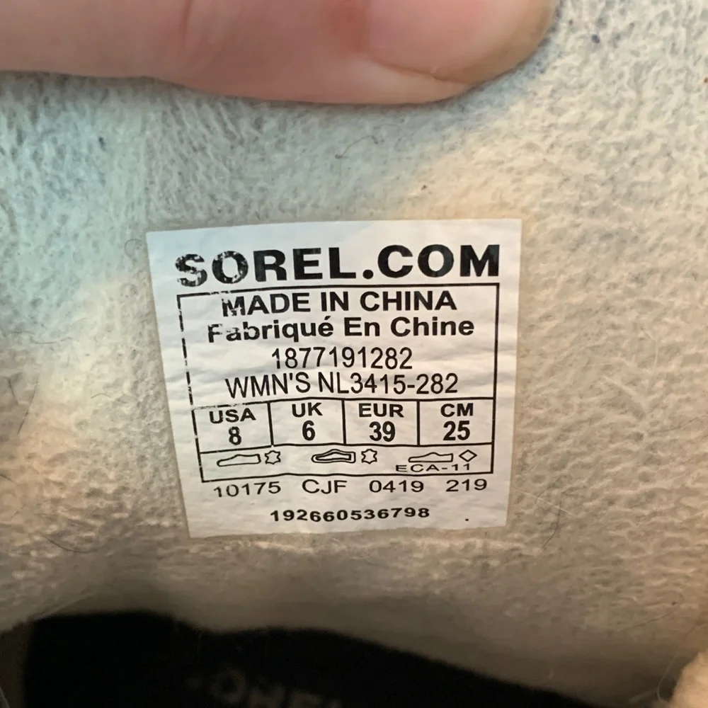 Sorel Brown Winter Leather Sherpa Boots 8 - Picture 2 of 10